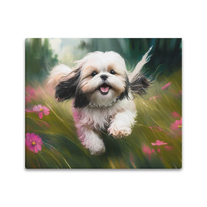Enchanted Garden Shih Tzu Wall Art Poster-Art-Dog Art, Home Decor, Poster, Shih Tzu-5