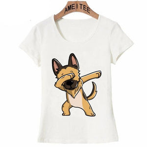 Dabbing Boxer Womens T ShirtApparelGerman ShepherdS