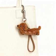 Load image into Gallery viewer, Dachshund Bag Charm - 2 Coat Colors - Adorable Three Ribbon Dachshund-3