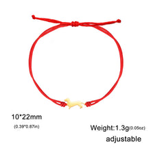 Load image into Gallery viewer, Dachshund Bracelet - Precious Little Wanderer - 2 Colors and 5 Bracelet Styles-Wax Rope-R-Stainless Steel-15