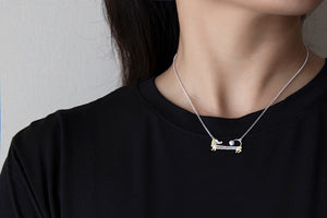 Image of a sausage dog necklace