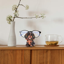 Load image into Gallery viewer, Image of a smiling Dachshund glasses holder