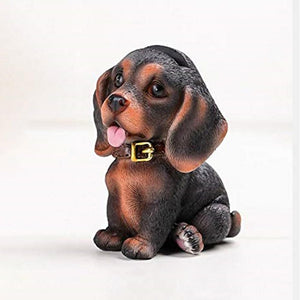 Side image of a super cute Dachshund glasses holder