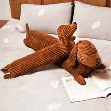 Load image into Gallery viewer, Image of two dachshund stuffed animals plush huggable cushion and pillow on one another