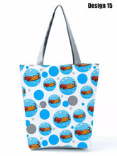 Load image into Gallery viewer, Image of dachshund tote bag in design 15