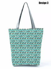Load image into Gallery viewer, Image of dachshund tote bag in design 3