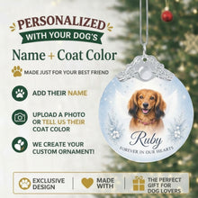 Load image into Gallery viewer, Dachshund Ornament - Angel Dog Memorial Design - Personalized with Photo and Name-Christmas Ornament-Christmas,Christmas Ornament,Dachshund,Personalize Artwork-2