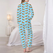 Load image into Gallery viewer, Dachshund Pajamas for Women - XL Available - Cute Red Sausage Dog Dachshunds-Pajamas-Apparel,Dachshund,Dog Mom Gifts,Pajamas-5