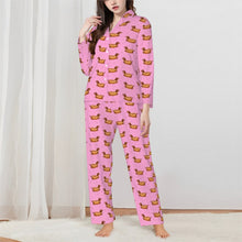 Load image into Gallery viewer, Dachshund Pajamas for Women - XL Available - Cute Red Sausage Dog Dachshunds-Pajamas-Apparel,Dachshund,Dog Mom Gifts,Pajamas-2