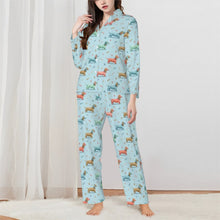 Load image into Gallery viewer, Dachshund Pajamas for Women - XL Available - My Colorful Dachshund Love-Pajamas-Apparel,Dachshund,Dog Mom Gifts,Pajamas-3
