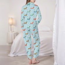 Load image into Gallery viewer, Dachshund Pajamas for Women - XL Available - My Colorful Dachshund Love-Pajamas-Apparel,Dachshund,Dog Mom Gifts,Pajamas-4