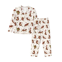 Load image into Gallery viewer, Dachshund Pajamas for Women - XL Available - Playful Chocolate and Tan Dachshunds-Pajamas-Apparel,Dachshund,Dog Mom Gifts,Pajamas-11
