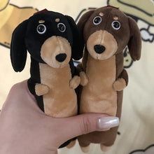 Load image into Gallery viewer, Dachshund Plush Keychain - Darling Dangly Pup - 6 Coat Colors-11