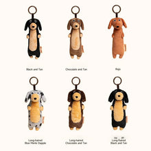 Load image into Gallery viewer, Dachshund Plush Keychain - Darling Dangly Pup - 6 Coat Colors-6pcs-31