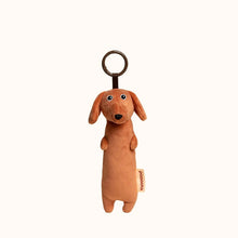 Load image into Gallery viewer, Dachshund Plush Keychain - Darling Dangly Pup - 6 Coat Colors-C-28