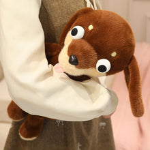 Load image into Gallery viewer, Dachshund Plush Toys - Black and Tan, and Chocolate and Tan Dachshunds - Googly Eyed Dreamer-8