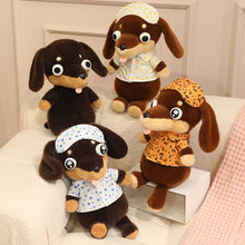 Load image into Gallery viewer, Dachshund Plush Toys - Black and Tan, and Chocolate and Tan Dachshunds - Googly Eyed Dreamer-16