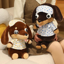 Load image into Gallery viewer, Dachshund Plush Toys - Black and Tan, and Chocolate and Tan Dachshunds - Googly Eyed Dreamer-4