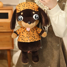 Load image into Gallery viewer, Dachshund Plush Toys - Black and Tan, and Chocolate and Tan Dachshunds - Googly Eyed Dreamer-2
