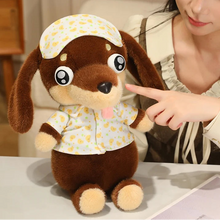 Load image into Gallery viewer, Dachshund Plush Toys - Black and Tan, and Chocolate and Tan Dachshunds - Googly Eyed Dreamer-7