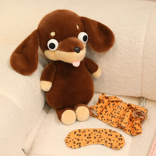 Load image into Gallery viewer, Dachshund Plush Toys - Black and Tan, and Chocolate and Tan Dachshunds - Googly Eyed Dreamer-6