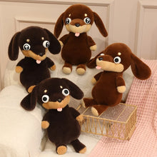 Load image into Gallery viewer, Dachshund Plush Toys - Black and Tan, and Chocolate and Tan Dachshunds - Googly Eyed Dreamer-1
