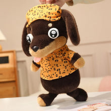 Load image into Gallery viewer, Dachshund Plush Toys - Black and Tan, and Chocolate and Tan Dachshunds - Googly Eyed Dreamer-10