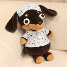 Load image into Gallery viewer, Dachshund Plush Toys - Black and Tan, and Chocolate and Tan Dachshunds - Googly Eyed Dreamer-13-40cm-25