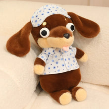 Load image into Gallery viewer, Dachshund Plush Toys - Black and Tan, and Chocolate and Tan Dachshunds - Googly Eyed Dreamer-09-40cm-29