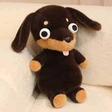 Load image into Gallery viewer, Dachshund Plush Toys - Black and Tan, and Chocolate and Tan Dachshunds - Googly Eyed Dreamer-01-40cm-32