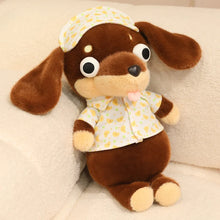 Load image into Gallery viewer, Dachshund Plush Toys - Black and Tan, and Chocolate and Tan Dachshunds - Googly Eyed Dreamer-07-40cm-23