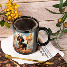 Load image into Gallery viewer, Dachshund Portrait in Surreal World Coffee Mug-3