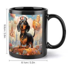 Load image into Gallery viewer, Dachshund Portrait in Surreal World Coffee Mug-4