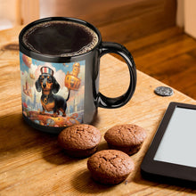 Load image into Gallery viewer, Dachshund Portrait in Surreal World Coffee Mug-ONE SIZE-Black-1