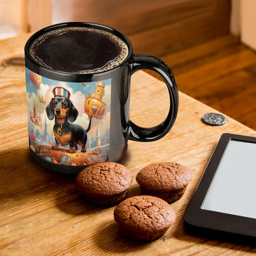Dachshund Portrait In Surreal World Coffee Mug One Size 360x