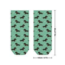 Load image into Gallery viewer, Dachshund Socks - Ankle Length - Cutest Black and Tan Dachshund-Accessories-Accessories,Dachshund,Dog Dad Gifts,Socks-19