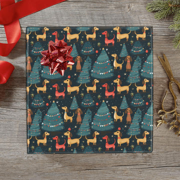 Dachshund Starry Night Christmas Gift Wrapping Paper 2 Rolls 4 360x
