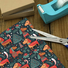 Load image into Gallery viewer, Dachshund Winter Holiday Parade Christmas Gift Wrapping Paper - 2 Rolls-Christmas Ornament-Christmas,Dachshund,Wrapping Paper-5