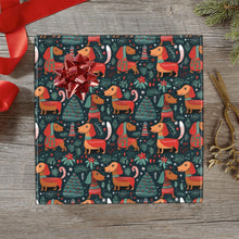 Load image into Gallery viewer, Dachshund Winter Holiday Parade Christmas Gift Wrapping Paper - 2 Rolls-Christmas Ornament-Christmas,Dachshund,Wrapping Paper-4