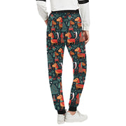 Dachshund Winter Holiday Parade Christmas Unisex Sweatpants-Apparel-Apparel, Christmas, Dachshund, Dog Dad Gifts, Dog Mom Gifts, Pajamas-3