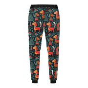 Dachshund Winter Holiday Parade Christmas Unisex Sweatpants-Apparel-Apparel, Christmas, Dachshund, Dog Dad Gifts, Dog Mom Gifts, Pajamas-5