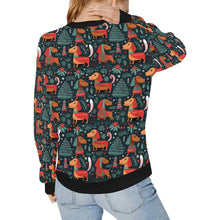 Load image into Gallery viewer, Dachshund Winter Holiday Parade Sweatshirt for Women-Apparel-Apparel, Christmas, Dachshund, Dog Mom Gifts, Sweatshirt-2