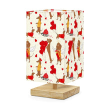 Load image into Gallery viewer, Dachshunds Valentine Love Desktop Table Lamp-Desk Lamps-Christmas,Dachshund,Dog Dad Gifts,Dog Mom Gifts,Home Decor,Lamp-US Plug-2