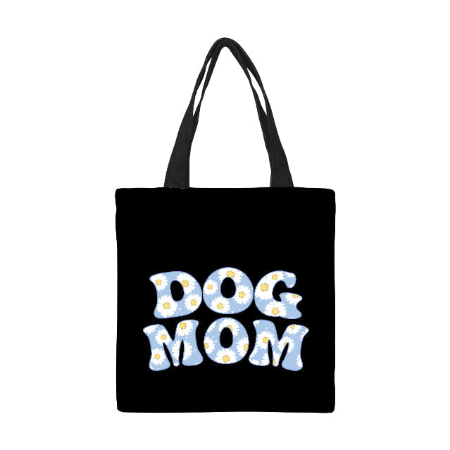 Daisies and Dog Mom Tote Bag-Accessories-Accessories, Bags, Dogs-1