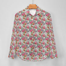 Load image into Gallery viewer, Dalmatian in Bloom Women&#39;s Shirt - 2 Designs-Apparel-Apparel, Dalmatian, Shirt-3