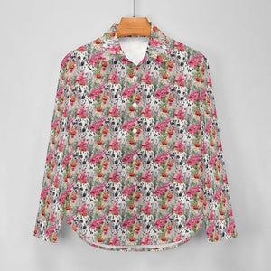 Dalmatian in Bloom Women's Shirt - 2 Designs-Apparel-Apparel, Dalmatian, Shirt-3