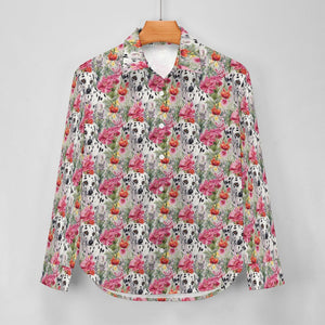 Dalmatian in Bloom Women's Shirt - 2 Designs-Apparel-Apparel, Dalmatian, Shirt-5