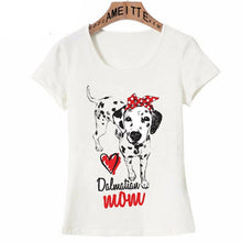 Load image into Gallery viewer, Dalmatian Mom Womens T Shirts-Apparel-Apparel, Dalmatian, Dogs, T Shirt, Z1-Design 1-S-1
