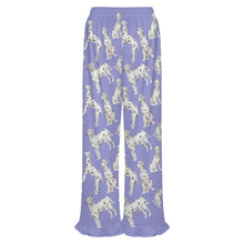 Load image into Gallery viewer, Dalmatian Pajama Pants for Women - Ruffle Hem Design - Watercolor Celebration Dalmatians-Pajamas-Apparel,Dalmatian,Dog Mom Gifts,Pajamas-11