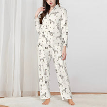 Load image into Gallery viewer, Dalmatian Pajamas for Women - XL Available - Yes I Love Dalmatians-Pajamas-Apparel,Dalmatian,Dog Mom Gifts,Pajamas-White-XS-1